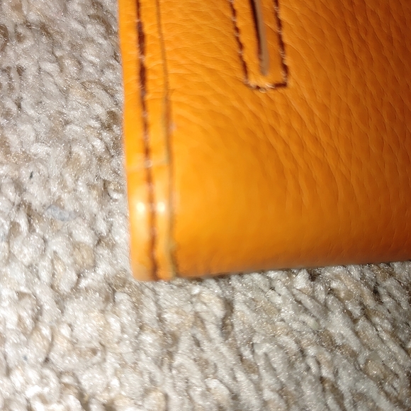 ʕ·ᴥ·ʔ Fossil Wallet Orange Leather - Picture 3 of 9